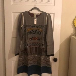 Beautiful NWT Anthropologie sweater dress sz xs